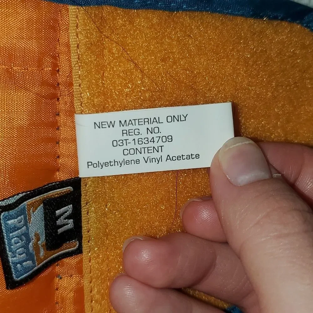 KURGO Aqua Turquoise & Orange Quilted Puffer Vest / Dog Jacket M - Reversible